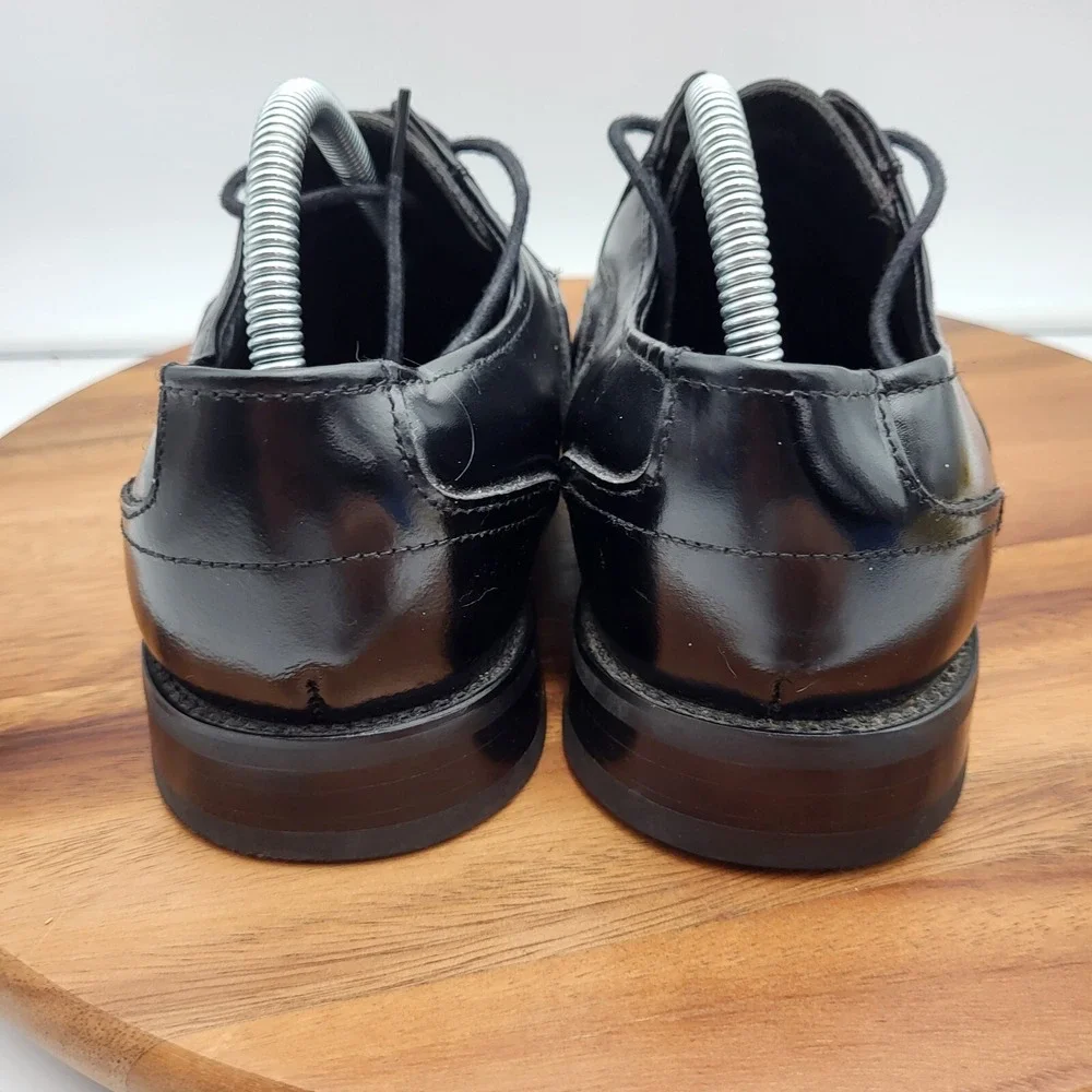 Stacy Adams Oxford Dress Shoes Mens Size 8.5 Wide Black Leather 20114-001‎